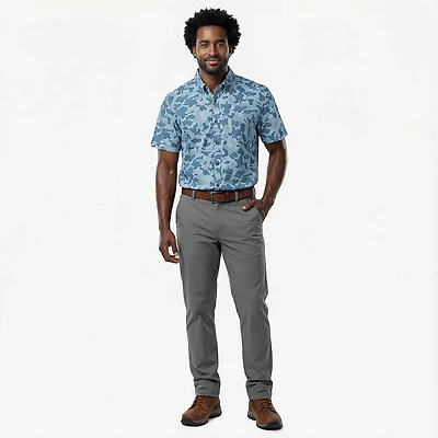 Magellan Outdoors Men's Summerville Print Short Sleeve Shirt