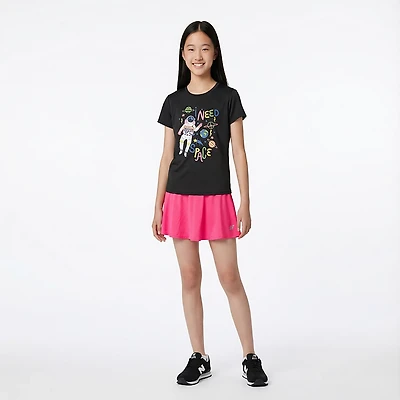 BCG Girls' Tennis Solid Swing Skort