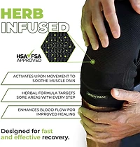 Green Drop Compression Knee Sleeve