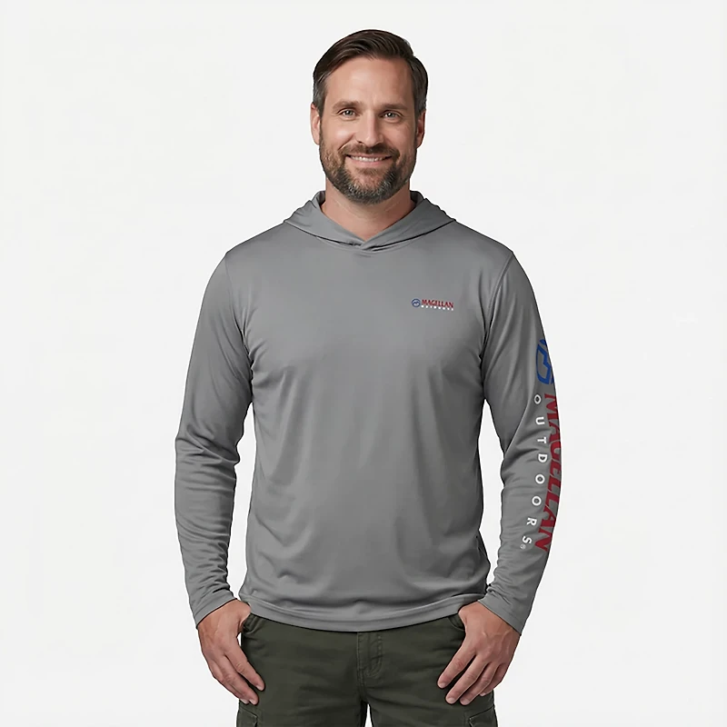 Magellan Outdoors Men's Casting Crew Long Sleeve Hoodie