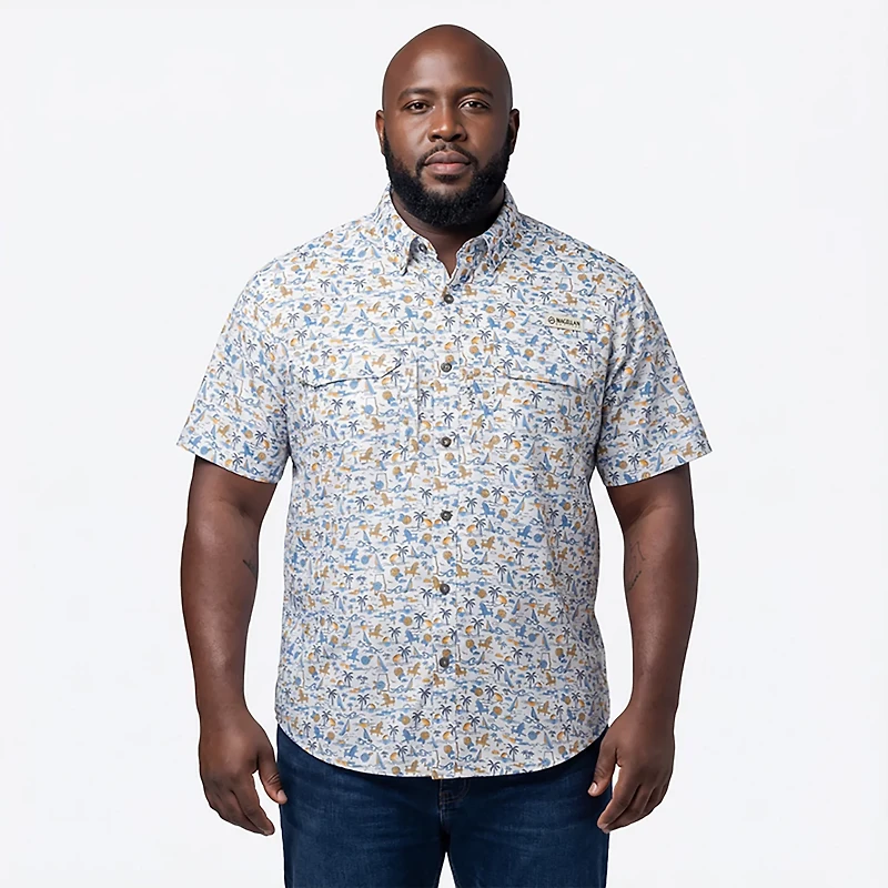 Magellan Outdoors Men's Alabama Local State Print Button-Down Shirt