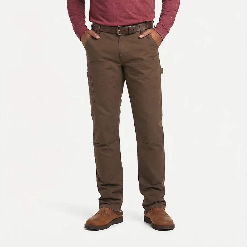 Ariat Men's Rebar M4 Relaxed DuraStretch Made Tough Double Front Stackable Straight Pants