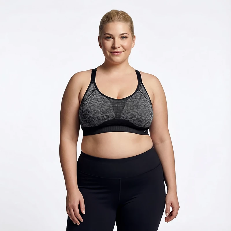 BCG Women's Plus Seamless Adjustable Training Cami Sports Bra