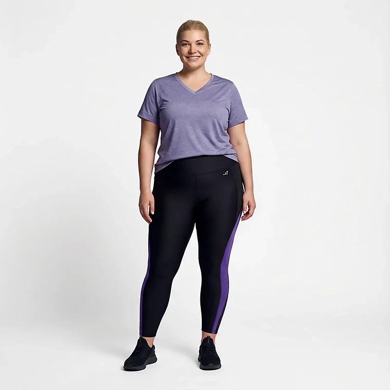 BCG Women's Plus HI Splice 7/8 Leggings