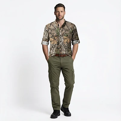 Magellan Outdoors Hunt Gear Men's Stonewell Long Sleeve Twill Shirt