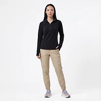 Magellan Outdoors Women’s Thermal Grid 1/4 Zip Baselayer Fleece Top
