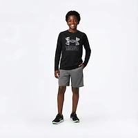 Under Armour Boys' Tech Hybrid Print Fill Long Sleeve T-shirt