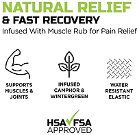 Green Drop 10 in Infused Recovery Kinesiology Tape