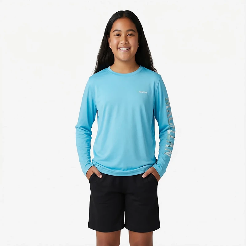 Magellan Outdoors Girls' Caddo Lake Logo Long Sleeve T-shirt