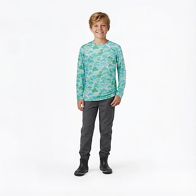 Magellan Outdoors Boys' Mallard Fish Camo Long Sleeve T-shirt