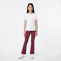 BCG Girls' Cotton Flare Printed Leggings