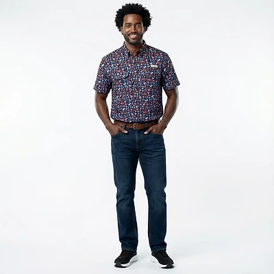 Magellan Outdoors Men's Americana Print Short Sleeve Shirt