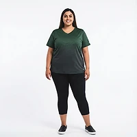 BCG Women's Ombre V-Neck Plus Training T-shirt