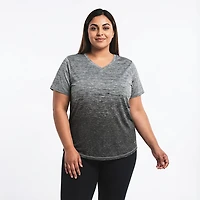 BCG Women's Ombre V-Neck Plus Training T-shirt