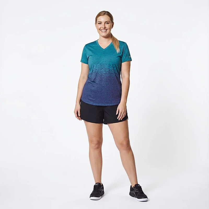 BCG Women's Ombre V-neck Training T-shirt