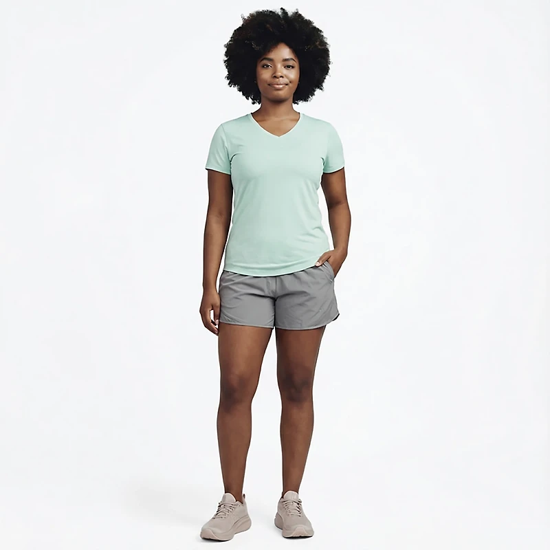 BCG Women's Turbo Melange V-neck T-shirt