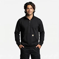 Carhartt Men's Loose Fit Midweight 1/4-Zip Mock Neck Sweatshirt
