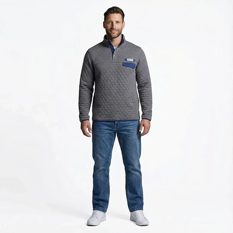 Magellan Outdoors Men's Campfire Quilted Long Sleeve QS Top