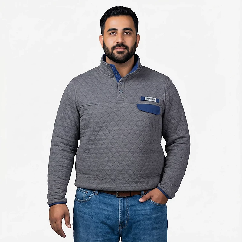 Magellan Outdoors Men's Campfire Quilted Long Sleeve QS Top