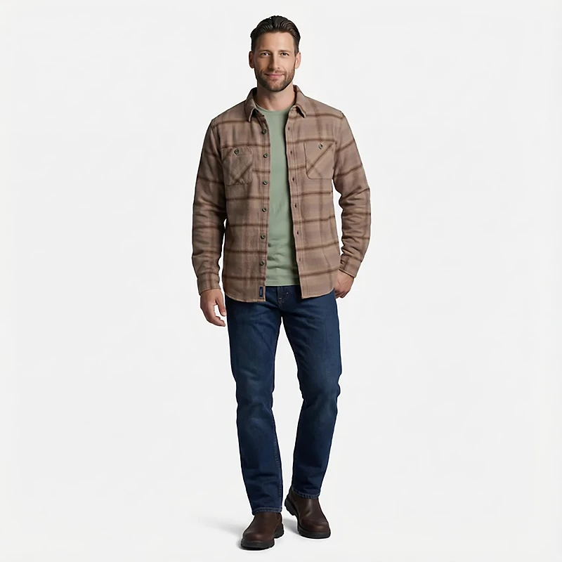 Magellan Outdoors Men's Campfire Brawny Long Sleeve Flannel Shirt