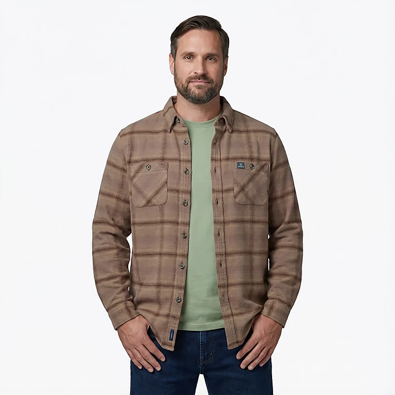 Magellan Outdoors Men's Campfire Brawny Long Sleeve Flannel Shirt