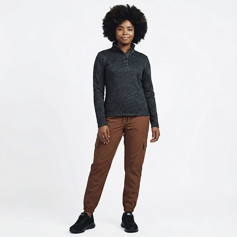 Magellan Outdoors Women's Campfire 1/4 Snap Sweater Fleece