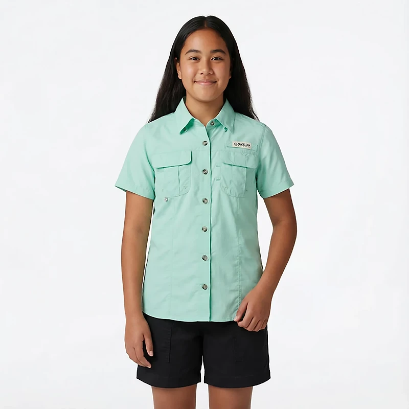 Magellan Girls' Laguna Madre Short Sleeve Fishing Shirt