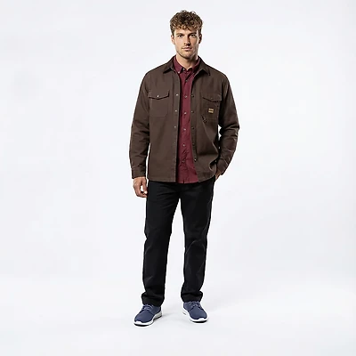 Brazos Men's Contractor Flannel Lined Shirt Jacket