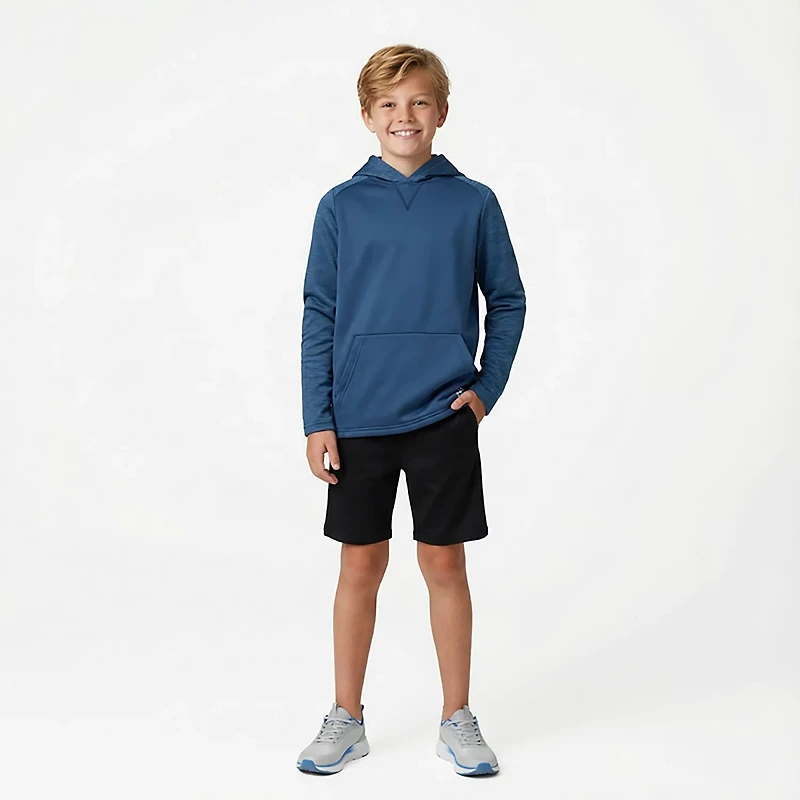 BCG Boys' Heather Blocked Performance Fleece Hoodie