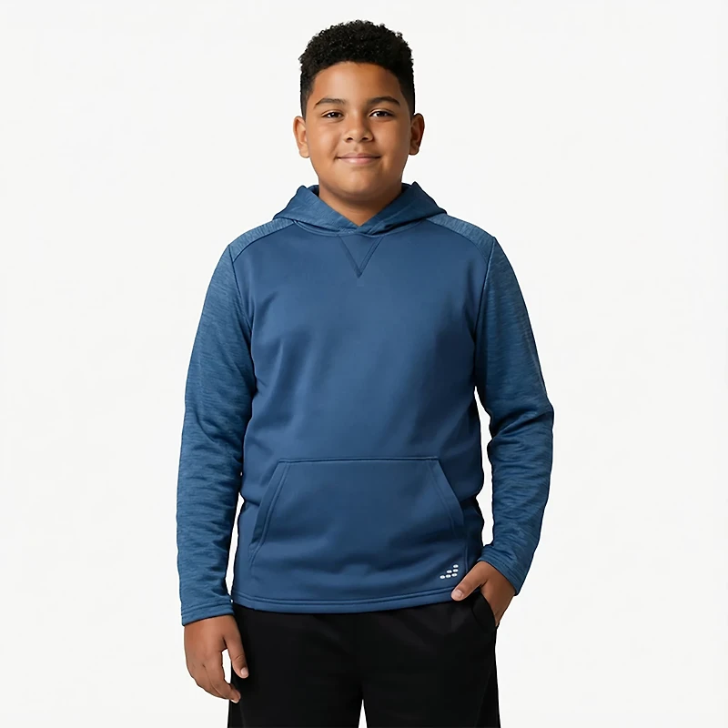 BCG Boys' Heather Blocked Performance Fleece Hoodie