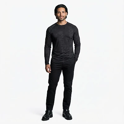 BCG Men's Jacquard Long Sleeve Tee