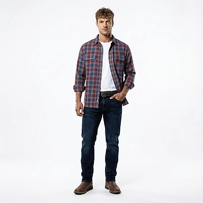 Brazos Men's Blacksmith HW Long Sleeve Flannel