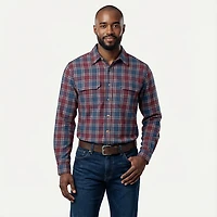 Brazos Men's Blacksmith HW Long Sleeve Flannel