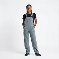 Carhartt Women's Relaxed Fit Denim Railroad Striped Bib Overall