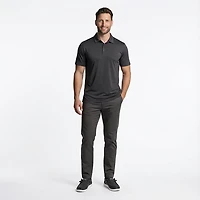 BCG Men's Golf Mini Stripe Short Sleeve Polo Shirt