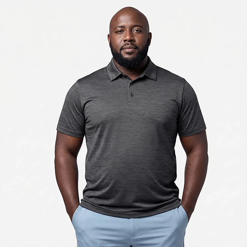 BCG Men's Golf Heather Polo Shirt