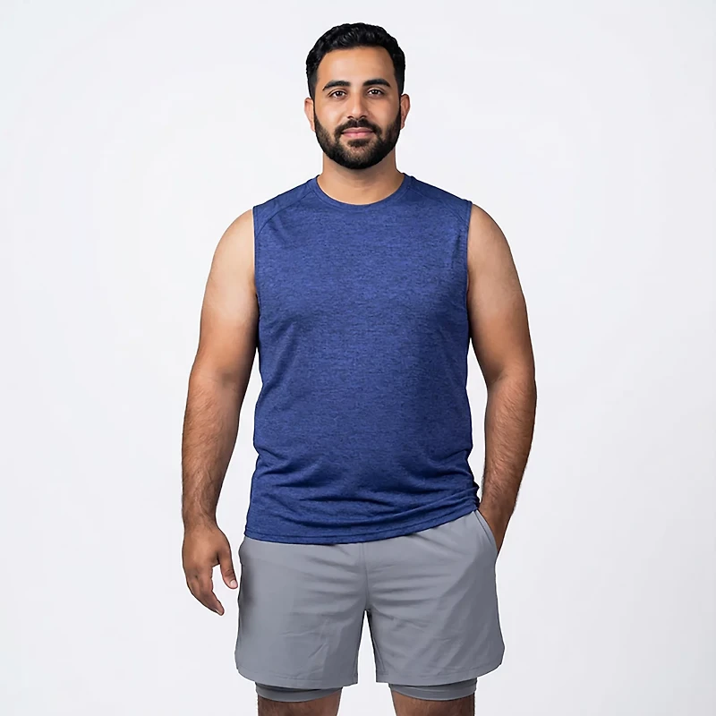 BCG Men's Turbo Melange Muscle Tank Top
