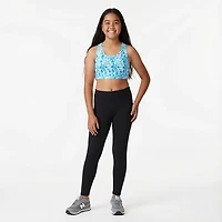 BCG Girls' Mesh Keyhole Printed Sports Bra