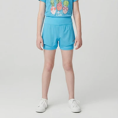 BCG Girls' Run Free 2-in-1 Shorts 4