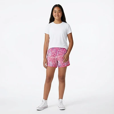 BCG Girls' Run Race Printed Shorts 3.5
