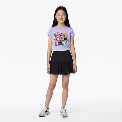 BCG Girls' Ruffle Tiered Skort 2.5