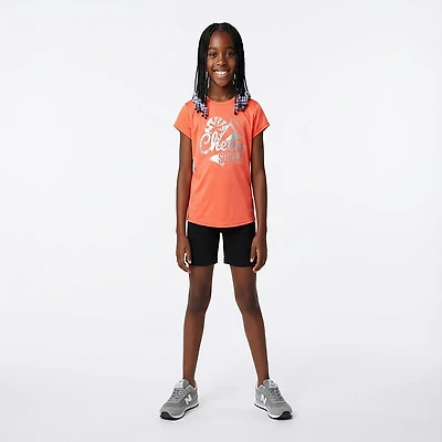 BCG Girls' Training Turbo Cheer Squad Graphic Short Sleeve T-shirt