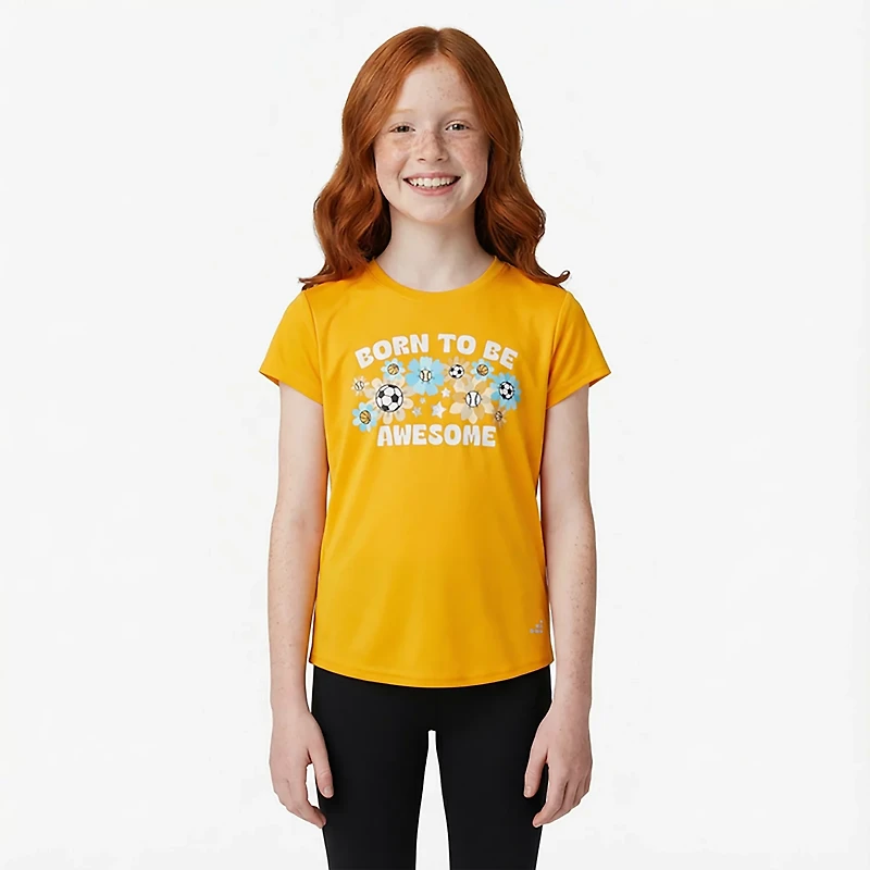 BCG Girls' Training Turbo Awesome T-shirt