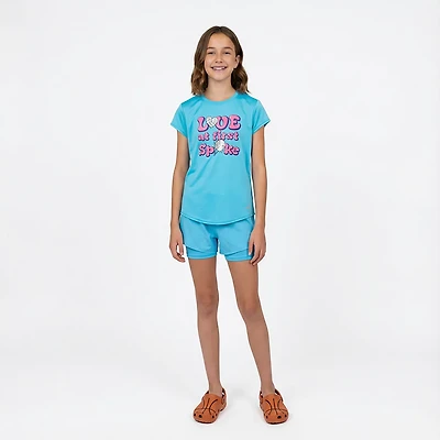 BCG Girls' Training Turbo VB Love T-shirt