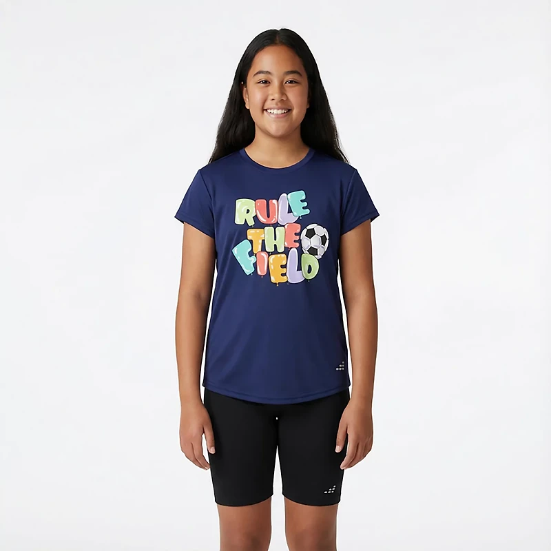 BCG Girls' Training Turbo Rule Field T-shirt