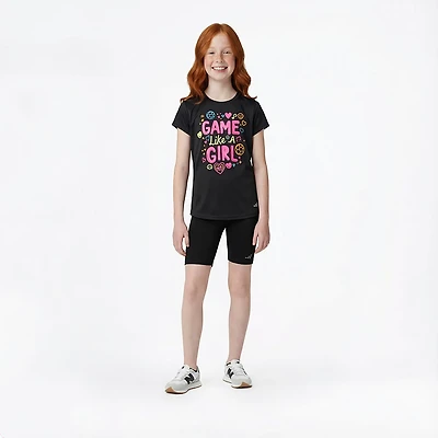 BCG Girls' Training Turbo Game Girl Graphic Short Sleeve T-shirt