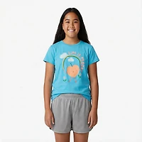 BCG Girls' Lifestyle Cotton Peachy Short Sleeve T-shirt