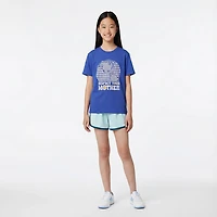 BCG Girls' Lifestyle Cotton Boxy Earth Graphic T-shirt