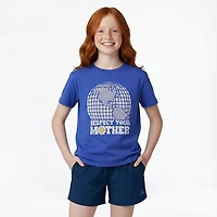 BCG Girls' Lifestyle Cotton Boxy Earth Graphic T-shirt