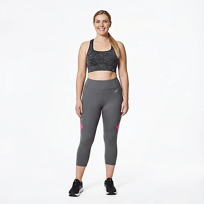 BCG Women's SMLS Padded Square Front Low Support Sports Bra